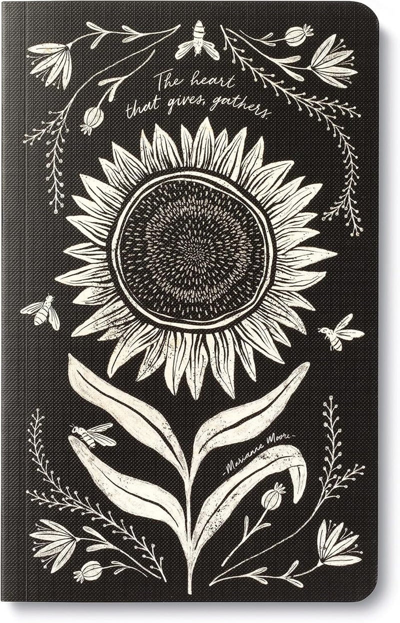 Compendium Softcover Journal - The heart that gives, gathers. – A Write Now Journal with 128 Lined Pages, 5″W x 8″H - Image 1